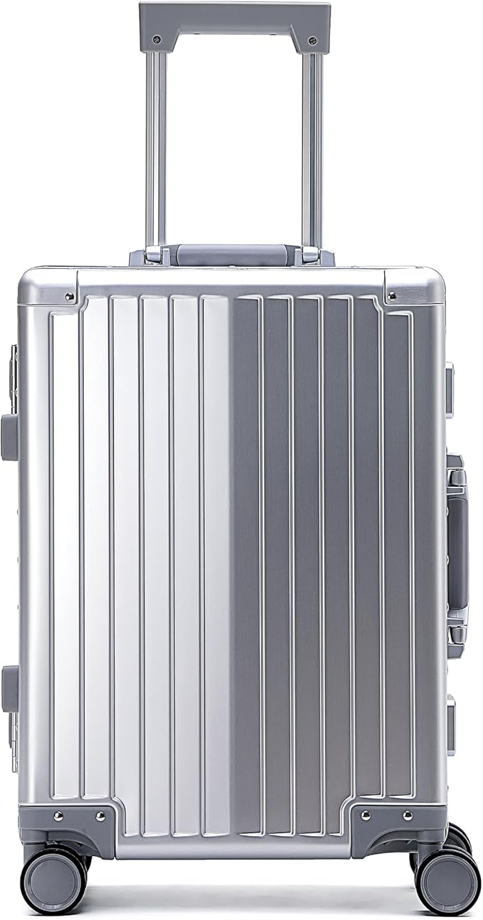 YYW Aluminum Carry-On Luggage Airline Approved Lightweight Suitcase by YYW