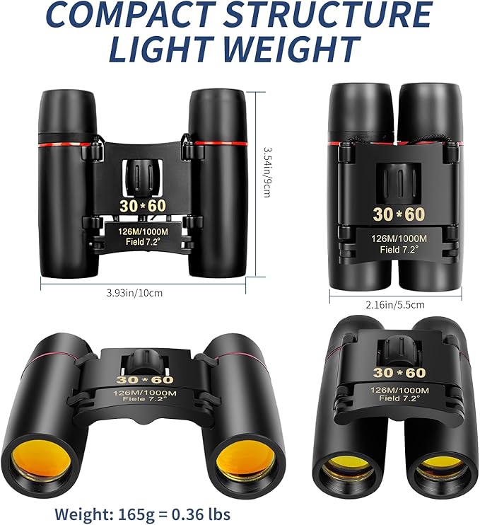 Compact Binoculars for Adults and Kids, HD Mini Portable Outdoor Binoculars - Image 2