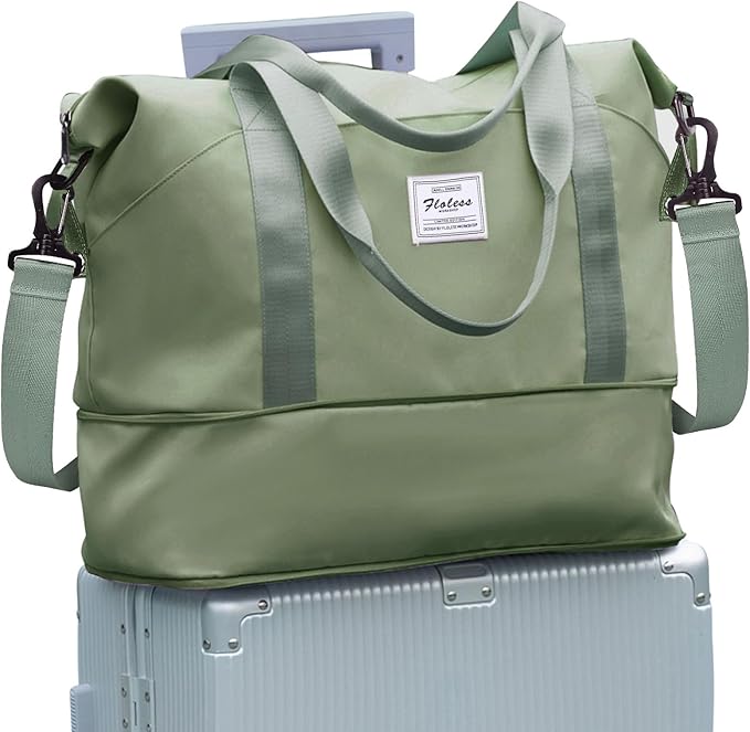 Travel Duffel Bag, Sports Tote Gym Bag, Shoulder Weekender Overnight Bag by WONHOX