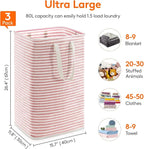 Lifewit 3 Pack Laundry Hamper Large Collapsible Laundry Baskets, Freestanding - Image 3