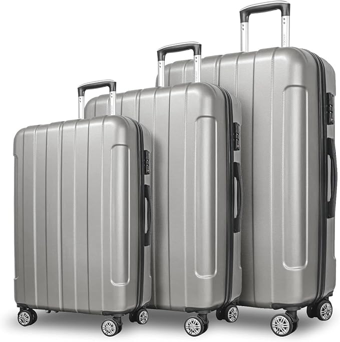 FOCHIER F Luggage Sets, Expandable 3 piece Hard Shell Luggage Set by FOCHIERF