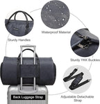 Modoker Convertible Leather Garment Bag, Carry on Garment Bags - Image 3