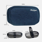 Serfeymi Weekly Travel Pill Organizer 2 Times A Day AM PM Upgraded Black Pill - Image 2