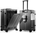 UrbanExplorer 20 Inch Carry On Luggage TSA Approved, Aluminum Frame Zipperless by UrbanExplorer
