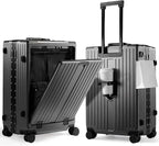 UrbanExplorer 24 Inch Check-In Aluminum Frame Luggage, ABS+PC Hard Shell by UrbanExplorer