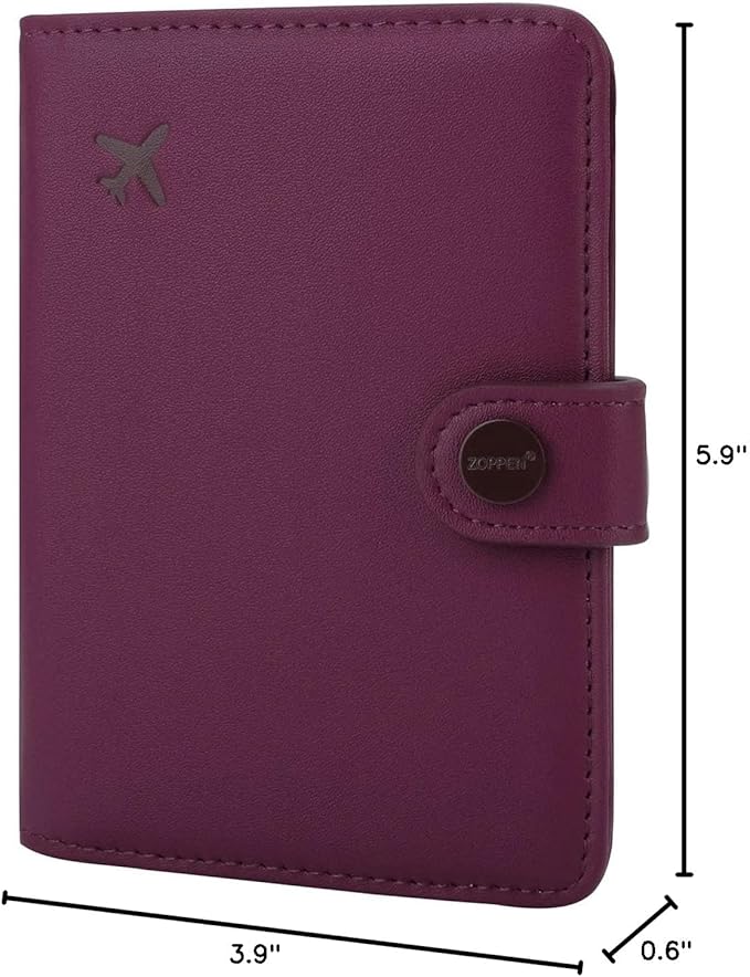 ZOPPEN Passport Holder Women, Passport Cover Travel Wallet Rfid Blocking - Image 8