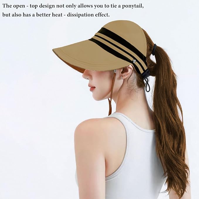 Sun Hats for Womens Wide Brim UV Protection Fishing Hats Packable Reversible - Image 5