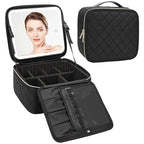 Relavel Travel Makeup Bag With Light Up Mirror, Cosmetic Train Case with LED - Image 8