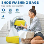 2-Pack Shoe Laundry Bags for Washer & Dryer – Reusable Sneaker laundry Bag - Image 7