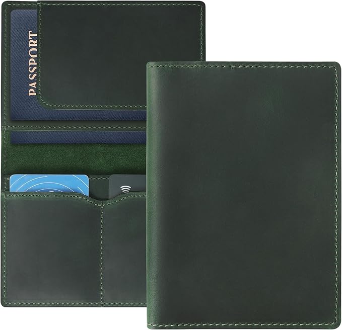Jack&Chris Leather Passport Holder, Handmade Passport cover, Travel Wallet by JackChris