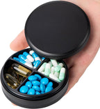 Daily Pill Organizer 4 Compartments by SOBAHIDO