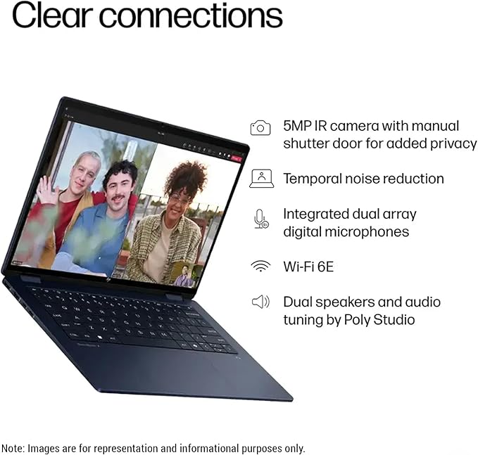 HP OmniBook X Flip 2-in-1 Copilot+ Laptop, Intel Ultra 7-256V, 16 GB LPDDR5x RAM - Image 4