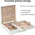 Jewelry Box Organizer for Women, Built in Necklace Hook and Detachable Jewelry - Image 2