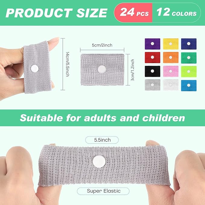 Zhanmai 12 Pairs Motion Sickness Bracelet - Image 2