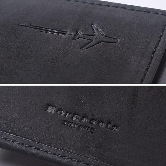 Genuine Leather Passport Case, RFID Passport Cover - Image 6