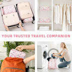BAGAIL 8 Set Packing Cubes Luggage Packing Organizer Bags - Image 8