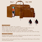 Handmade Leather Backpack for Men and Women, 15.6 Inch Laptop Bag, Genuine - Image 8