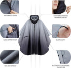 Rain Poncho Jacket Coat Hooded Zipper Style - Image 4