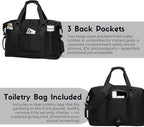 SUNNY BIRD Duffel with Utility Pouch, 40L Weekender Overnight Bag with Shoe - Image 8