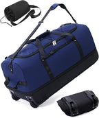 CONTAIL 32”110L Expandable 140L Rolling Duffle Bag by CONTAIL