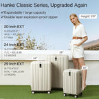 Hanke 24 Inch Expandable Checked Luggage Lightweight PC Hard Case luggage - Image 2