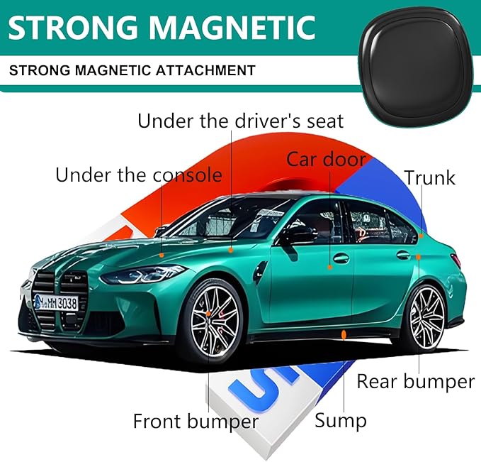GPS Tracker for Vehicles, Mini Portable Magnetic Car GPS Tracking, Full Global - Image 3