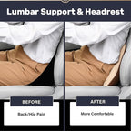Coverado Lumbar Support and Headrest Pillow - Image 4