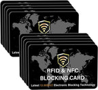 SaiTech IT 10 Pack RFID Blocking Card NFC Contactless Debit/Credit Card ATM by SaiTechIT