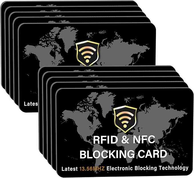 SaiTech IT 10 Pack RFID Blocking Card NFC Contactless Debit/Credit Card ATM by SaiTechIT