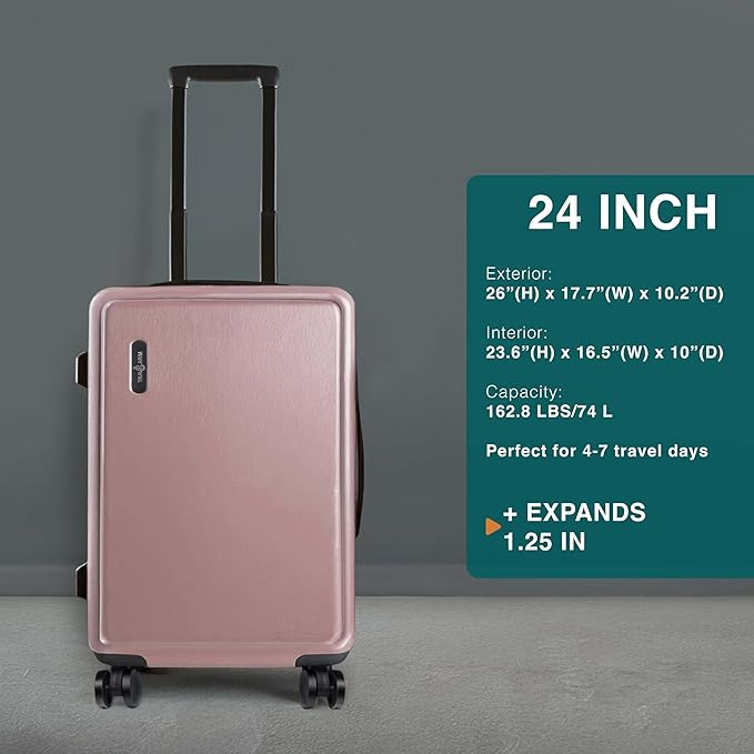 Luggage Sets 3 Piece, 22 Inch Carry on Luggage and 24 Inch Suitcases - Image 3