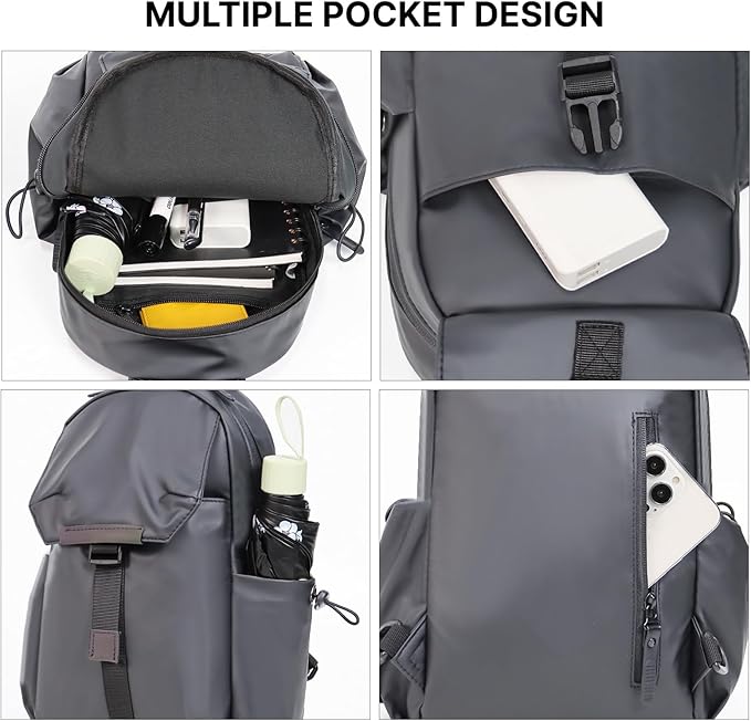 Crossbody Messenger Bag for Women Men Travel Backpack Convertibale Sling Bag - Image 5