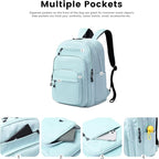 Lanola Basic Multi-Pocket Multipurpose Backpack Classical Water Resistant - Image 4