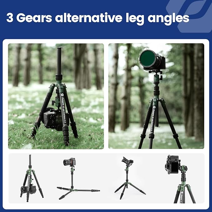 Fotopro 59" Carbon Fiber Travel Tripod, Compact Camera Tripod - Image 4