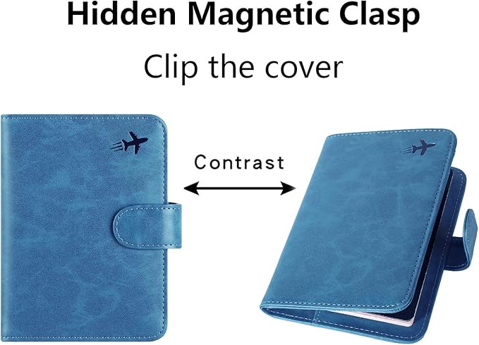 Passport Holder Cover Wallet RFID Blocking Leather Card Case Travel Accessories - Image 7
