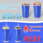 20 oz Tumbler with lid Double Wall Vacuum Insulated Tumblers Stainless Steel - Image 4