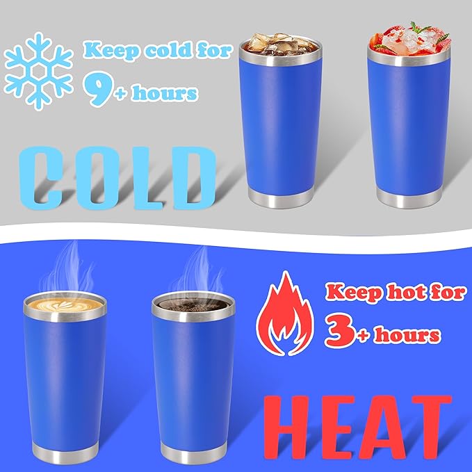 20 oz Tumbler with lid Double Wall Vacuum Insulated Tumblers Stainless Steel - Image 4