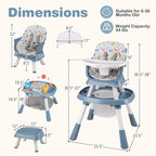 BABY JOY 16 in 1 High Chair, Convertible Baby Highchair - Image 8