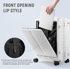 UrbanExplorer 24 Inch Check-In Aluminum Frame Luggage, ABS+PC Hard Shell - Image 6