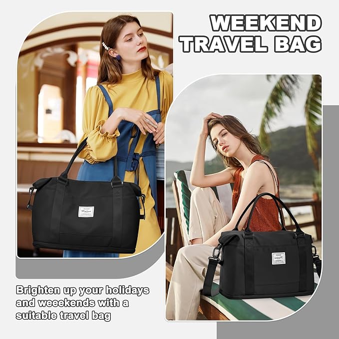 Travel Duffel Bag, Sports Tote Gym Bag, Shoulder Weekender Overnight Bag - Image 6