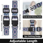 2 Pack Luggage Straps for Suitcases Adjustable Luggage Belt TSA Approved - Image 2