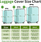 3 Pieces Clear Luggage Cover Protectors, 0.4mm Thicken PVC Suitcase Covers - Image 2