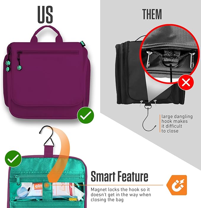 VENTURE 4TH Hanging Travel Toiletry Bag - Image 6