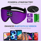 MUSICOZY Sleep Mask with Bluetooth Headphones, Sleeping Headphones Bluetooth - Image 4