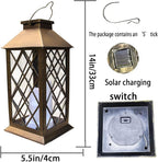 Solar Outdoor Lantern, Garden Hanging Waterproof Lanterns PVC Upgrade 3 LED - Image 5