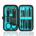 Manicure Set 9 in 1 Stainless Steel, Nail Clippers Scissors Pedicure Tools Kit by HANTEKAS