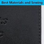 Passport Holder With Luggage Tag Cover Wallet RFID Blocking Leather Case Travel - Image 8
