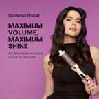 Wavytalk Blowout Boost Thermal Brush, 1.5 inch Heated Round Brush Curling Iron for Blowout Look, Dual Voltage, Ceramic Tourmaline, Ionic Technology, 5 Temperature Settings
