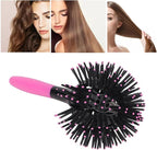 Hair Brush, 360 Degree Round Ball Hair Comb High Temperature 3D Curly Hair Comb for Wet and Dry Hair