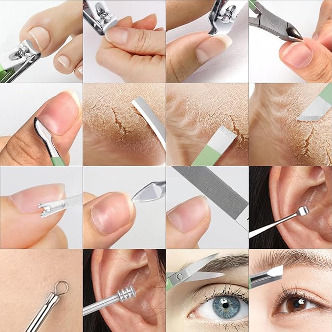 Manicure Set Professional Nail Clippers Pedicure Kit - Image 7