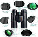 Binoculars for Adults High Powered – 12X42 HD Compact Binoculars for Bird - Image 2